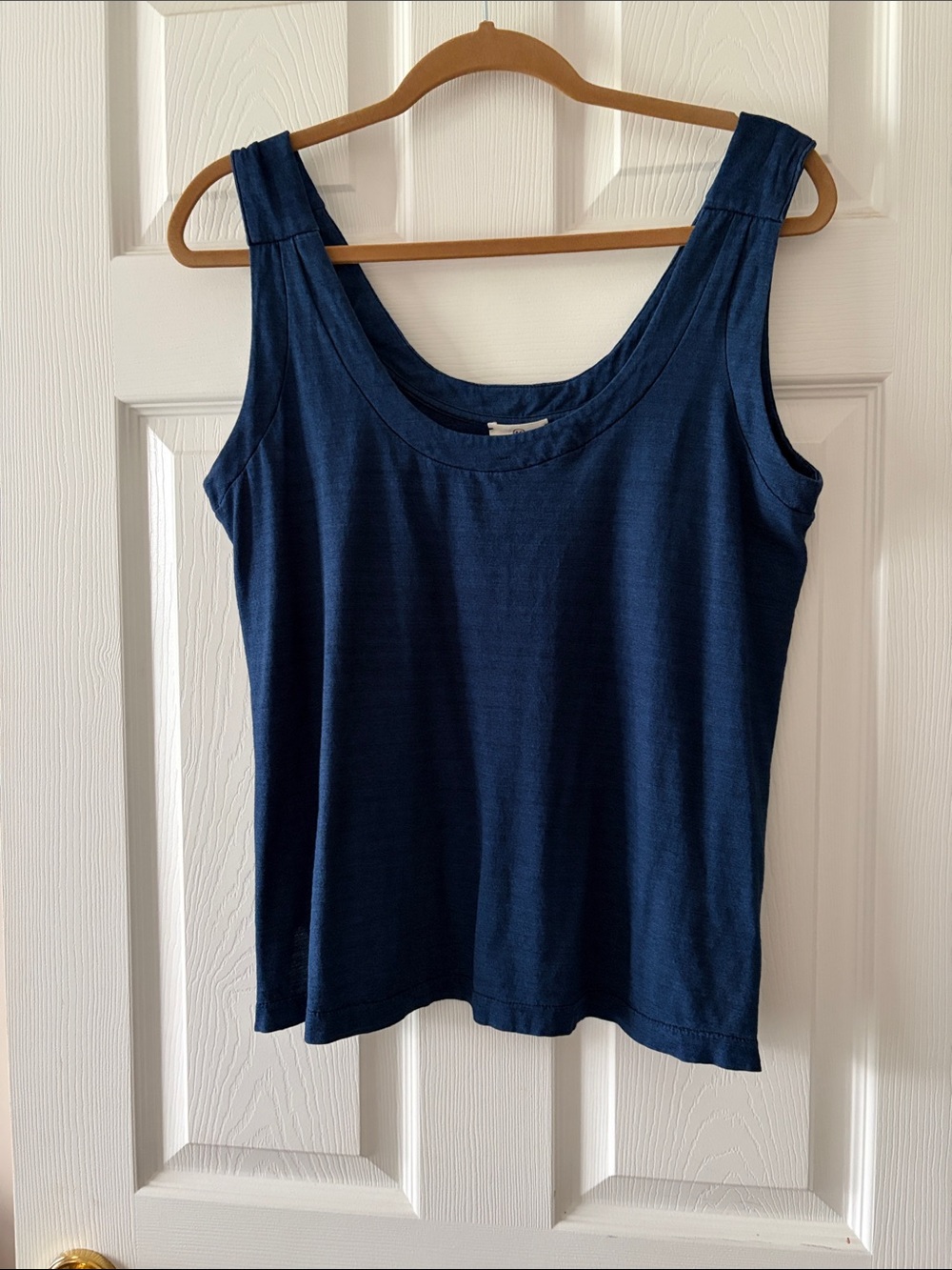 Ag Adriano Goldschmied Navy Blue Scoop Neck Tank Top